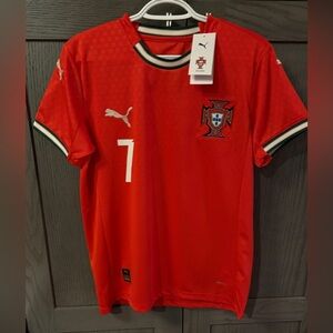 ADULT Puma Portugal Cristiano Ronaldo Red Home Jersey Soccer Fan All Sizes